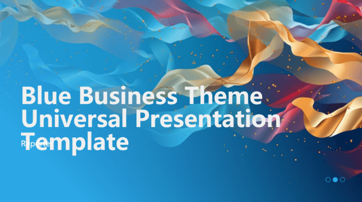 Blue Business Theme Universal Presentation Template