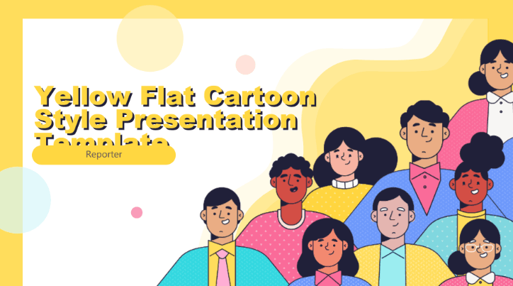 Yellow Flat Cartoon Style Presentation